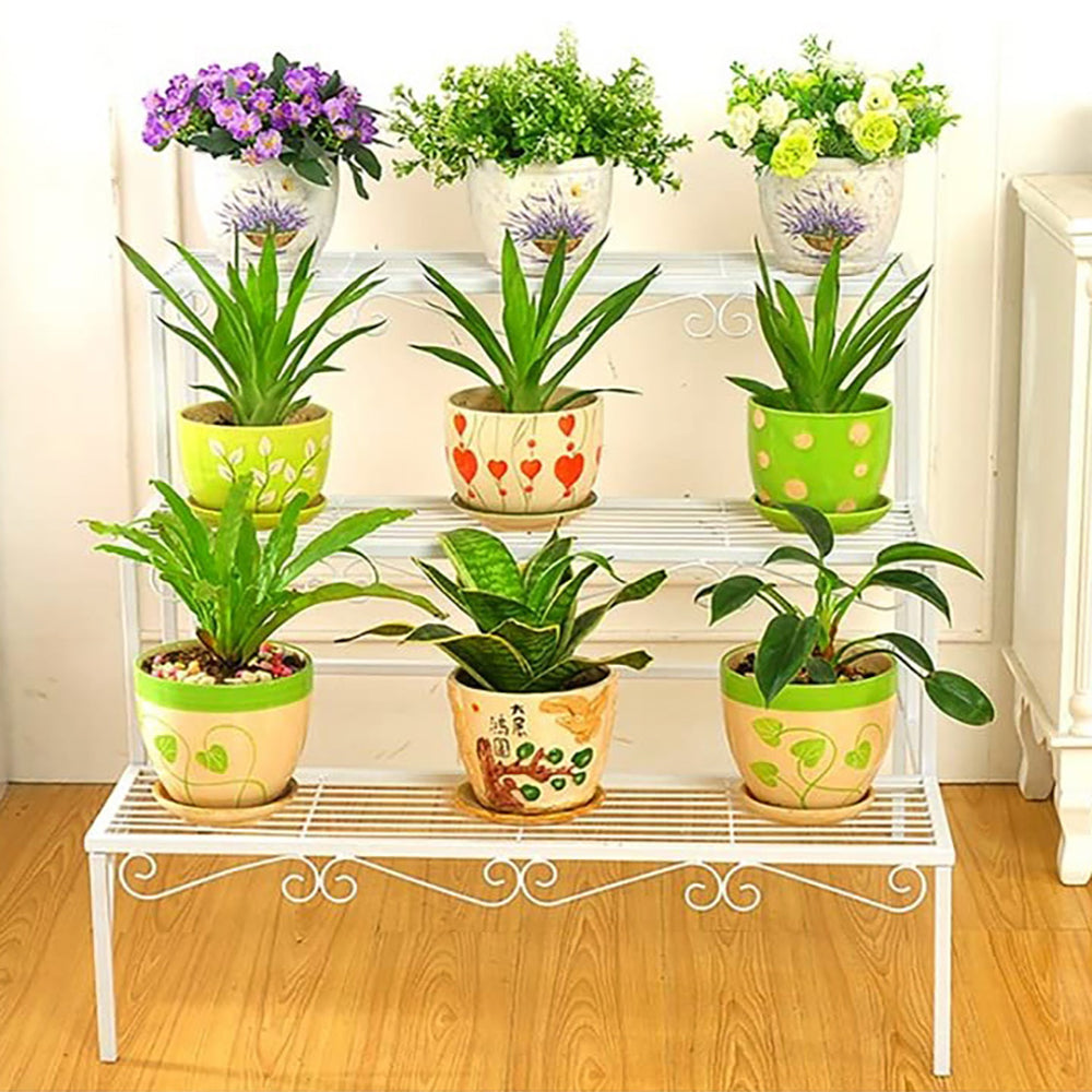 3-tier Metal Garden Plant Stand / Shelf Display Rack