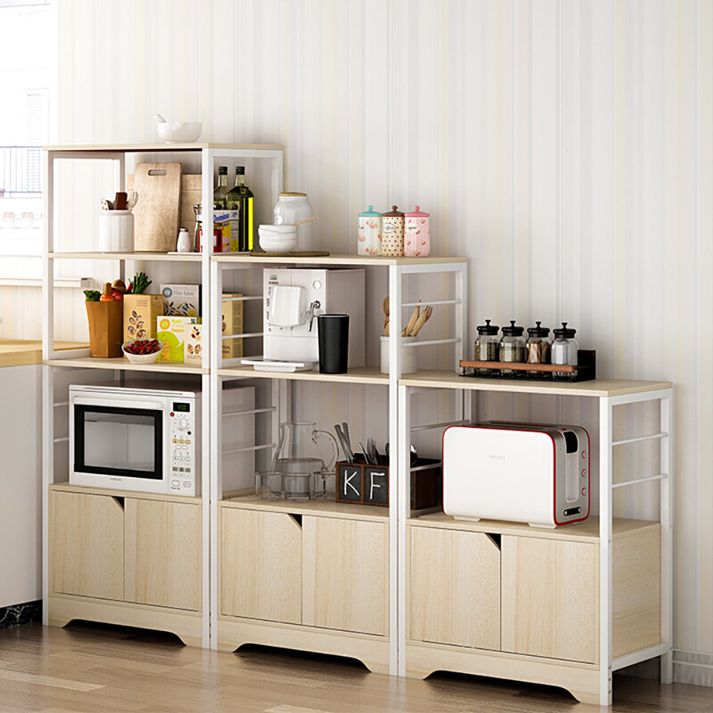 3-Level Kitchen Cabinet Organizer - Oak or White