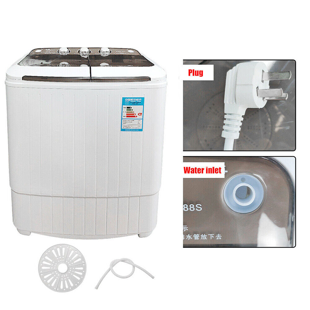 5KG Mini Portable Washing Machine w/Twin Tubs