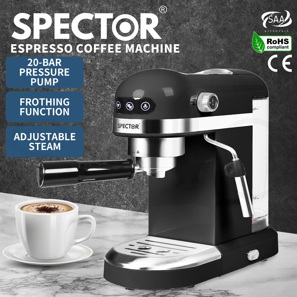 Personal Espresso Cafe Barista Machine for Espresso Latte Cappuccino Milk Frother