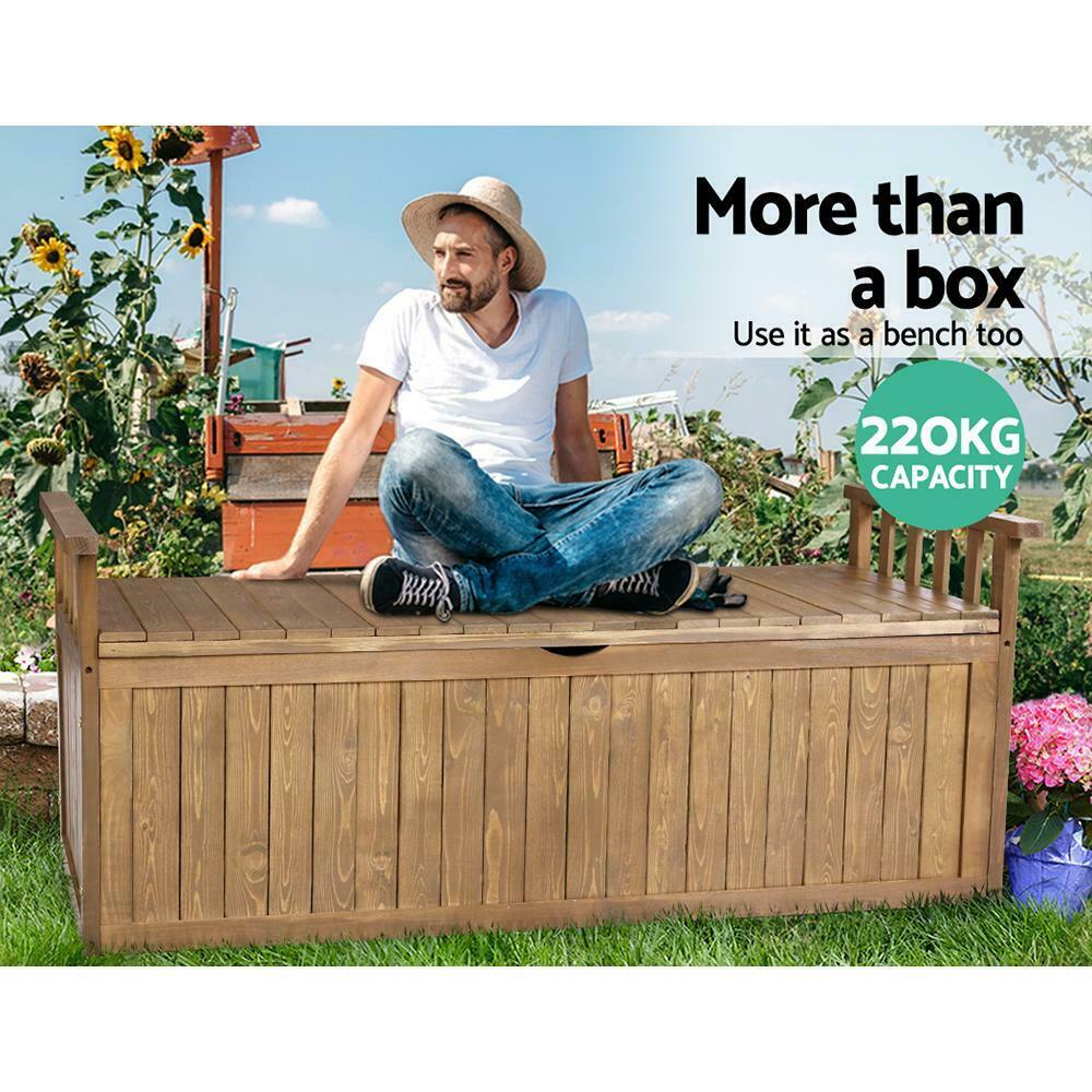 Outdoor Storage Box/Wooden Garden Bench