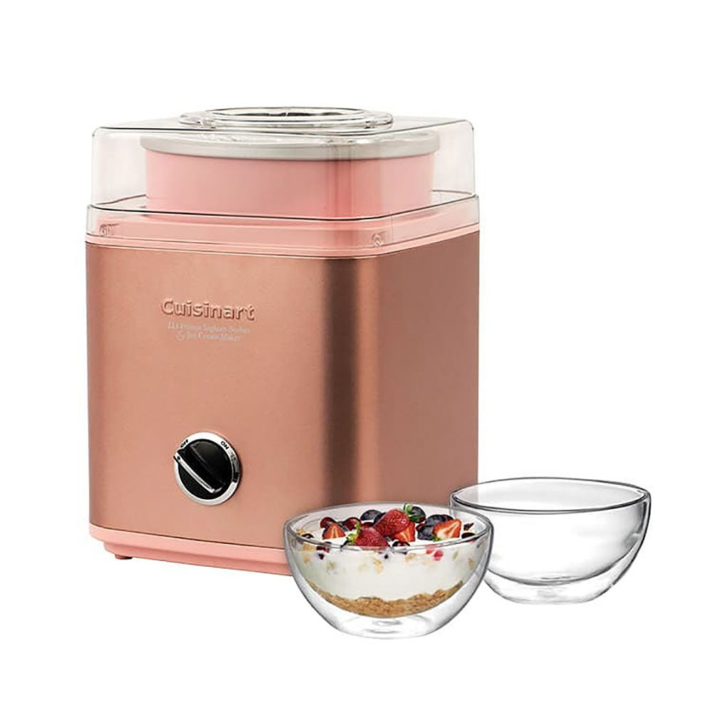 Deluxe Luxury Living 2L Ice Cream & Frozen Yoghurt Maker in Stainless Brushed