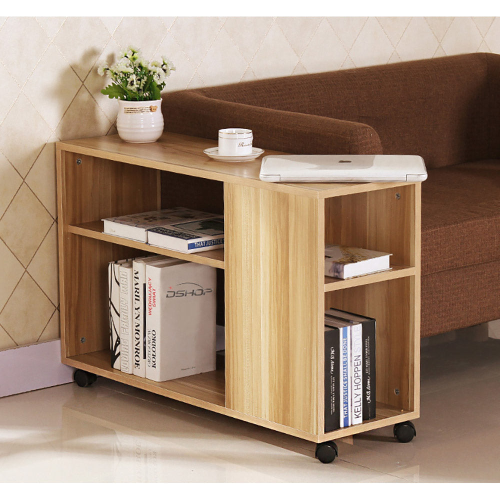 Performer Side Table w/4 Shelves & Casters - 3 cols