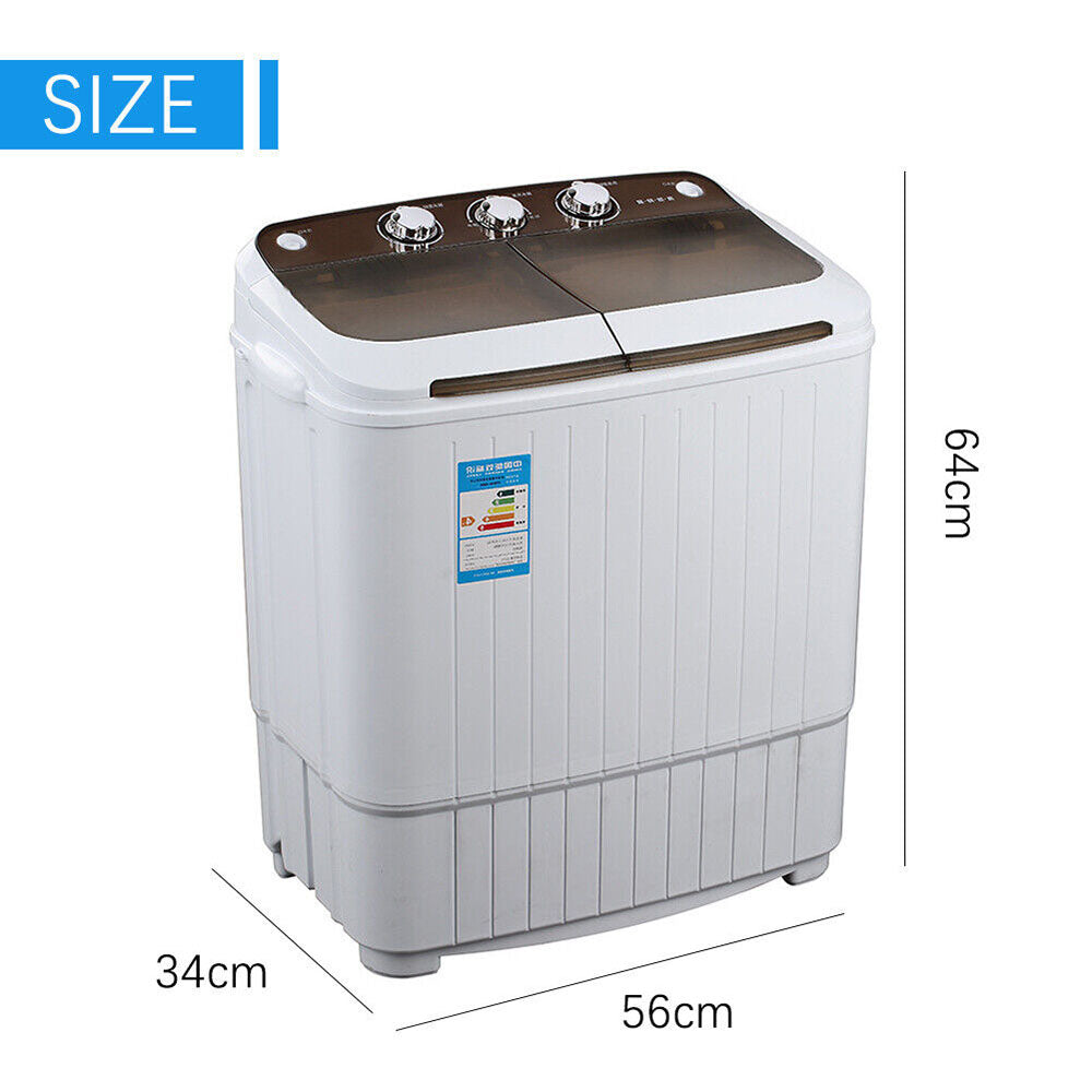 5KG Mini Portable Washing Machine w/Twin Tubs