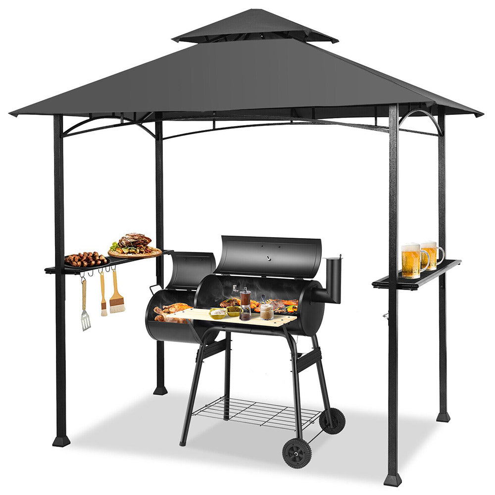 Party Time! BBQ Bar & Grill/Canopy - Vented w/2-Tiers and Shelves