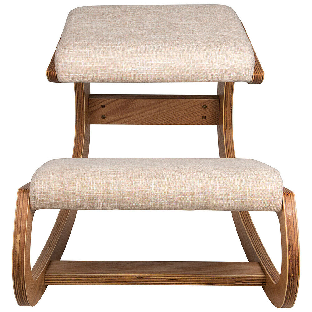 FitHealthy Ergonomic Wood Kneeling Chair W/ Cushion