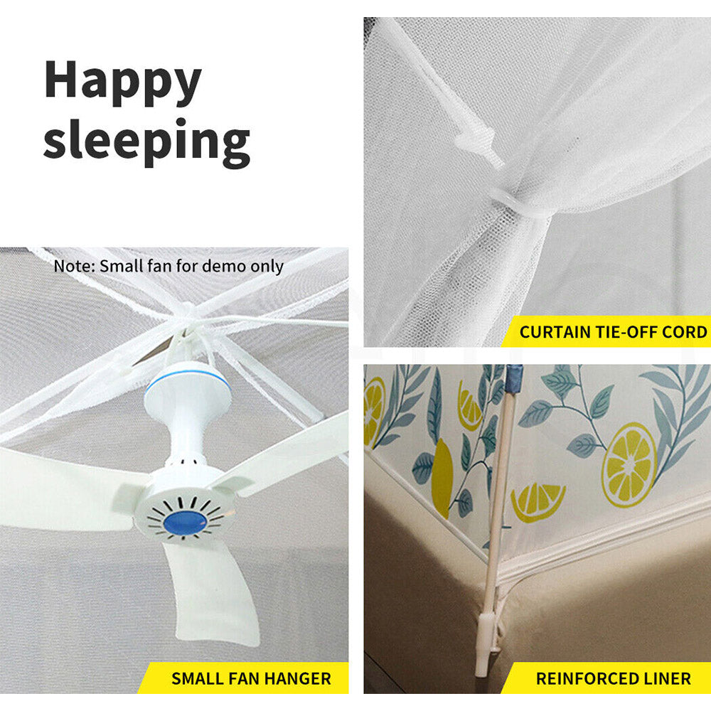 DreamLiving Mosquito Net Canopy/Dome w/Zipper & Storage Bag