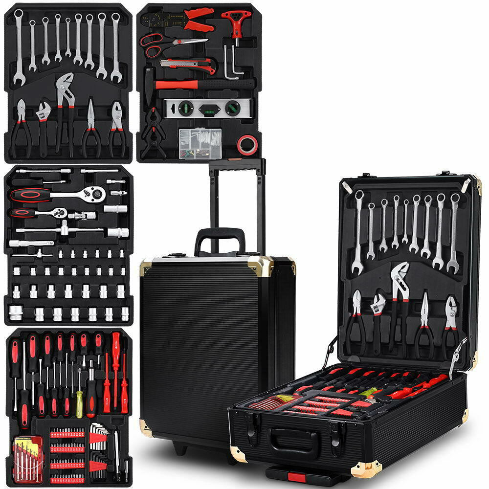 Handyman Tool Box Kit on Wheels/Trolley Case DIY Toolkit - 816pcs