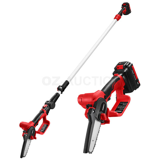 2 In 1 Cordless Electric Chainsaw w/Telescopic 1.78m Pole