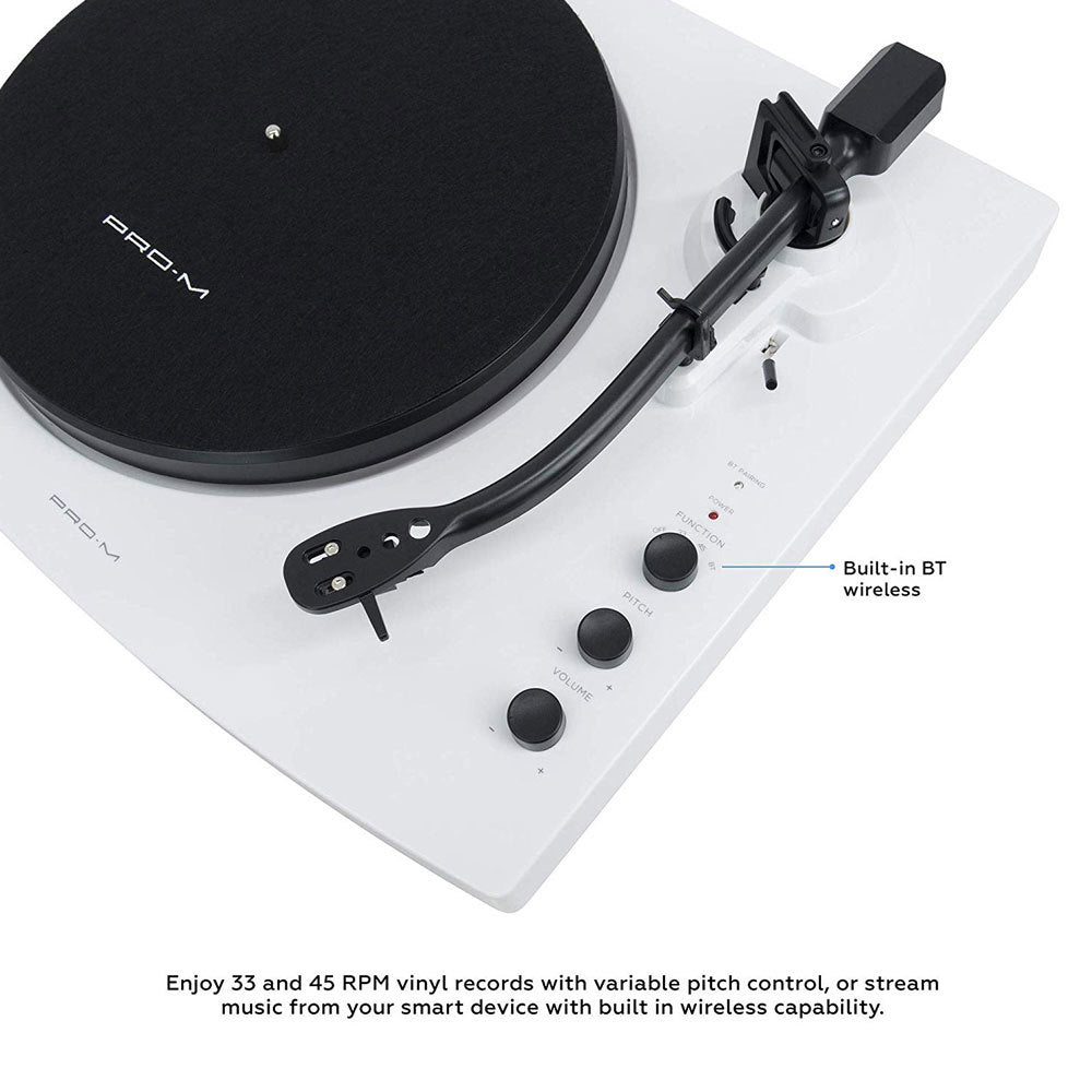 TotalBeat Pro Stereo Turntable/Vinyl/Record Player System/Bluetooth Speakers