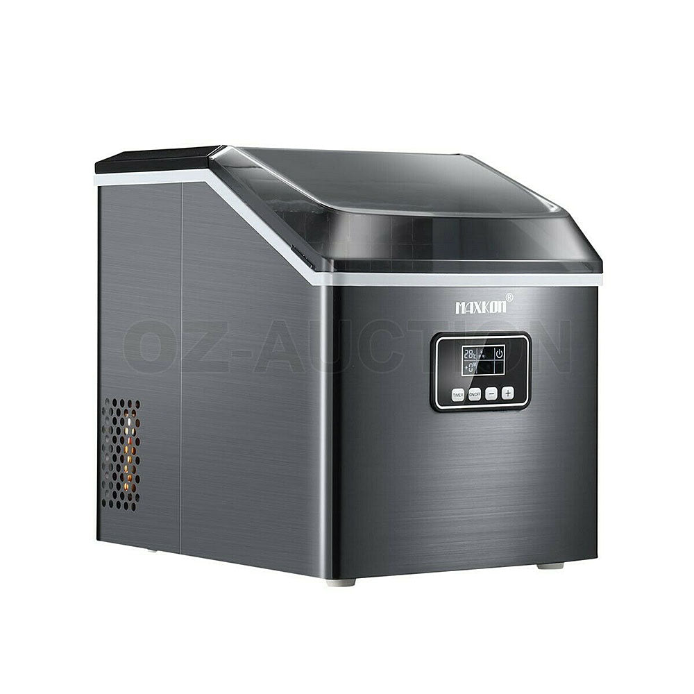 Mega 17 Kg Home Countertop Ice Maker. Stainless Steel