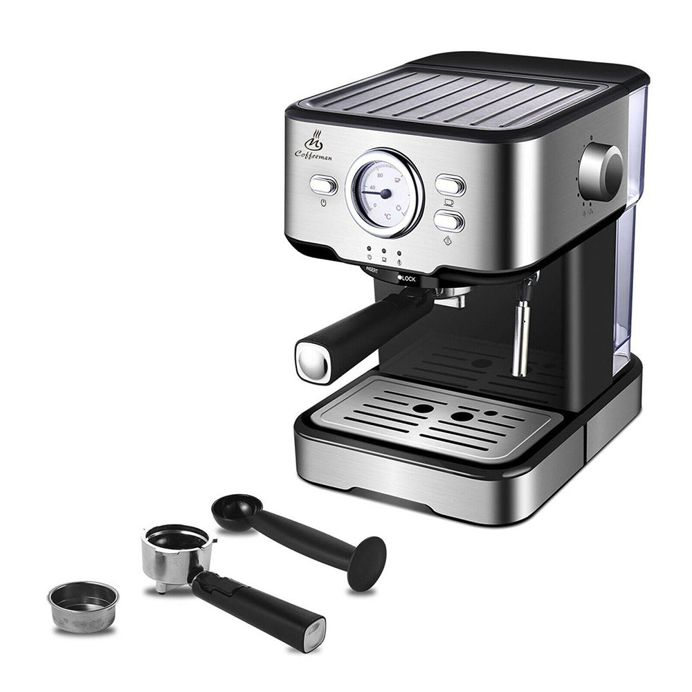 The Pro Espresso Coffee Machine w/Superior Milk Frother -15 Bar Italian