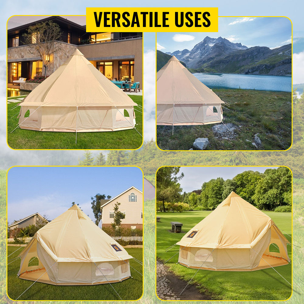 All-Year-Round Glamping Tent:/Yurt : 4M, 5M, 6M