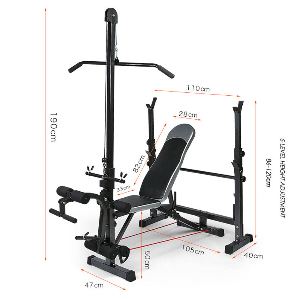 FitPlus 5 In 1 Multi-Station Weight Bench Press & Home Gym