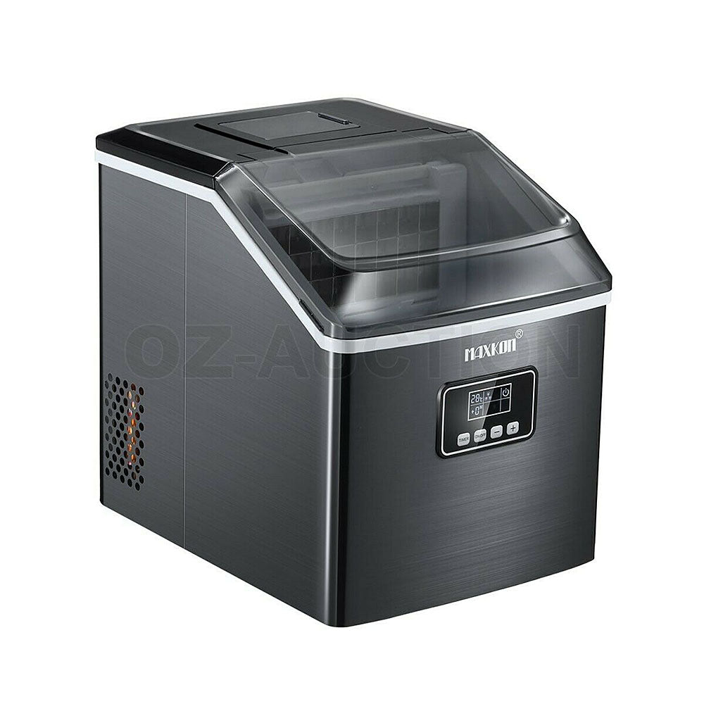 Mega 17 Kg Home Countertop Ice Maker. Stainless Steel