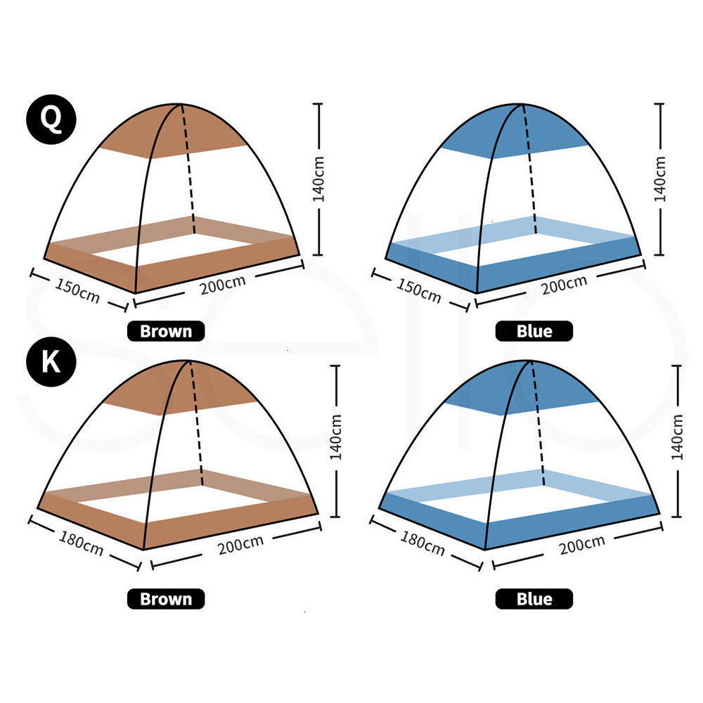 DreamLiving Mosquito Net Canopy/Dome w/Zipper & Storage Bag