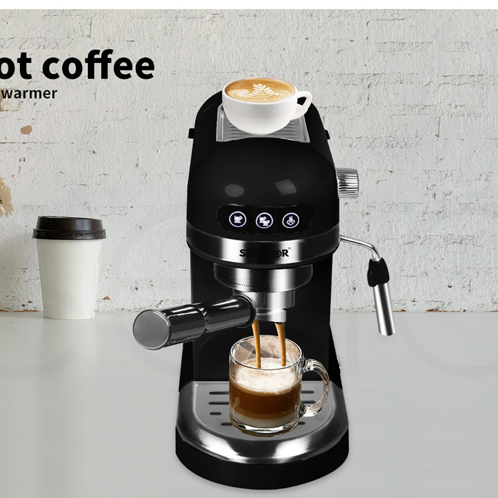 Personal Espresso Cafe Barista Machine for Espresso Latte Cappuccino Milk Frother