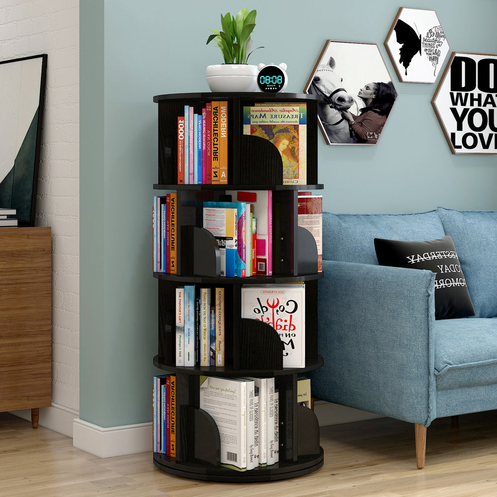 Avanta 360-degree Rotating 3, 4 & 5 Tier Display Shelf/Bookcases