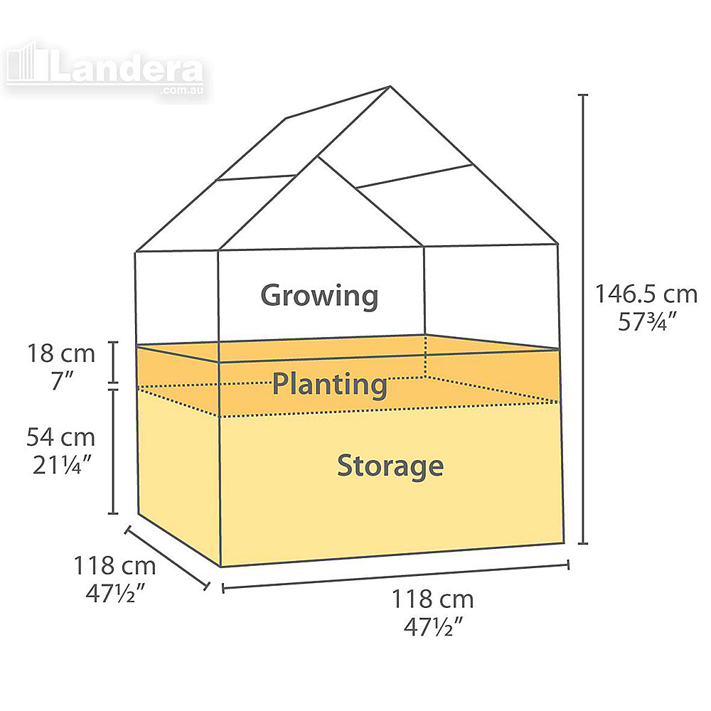 PlantWorld Mini Greenhouse for Small Yards & Patios, Balconies  1.2mx1.2m