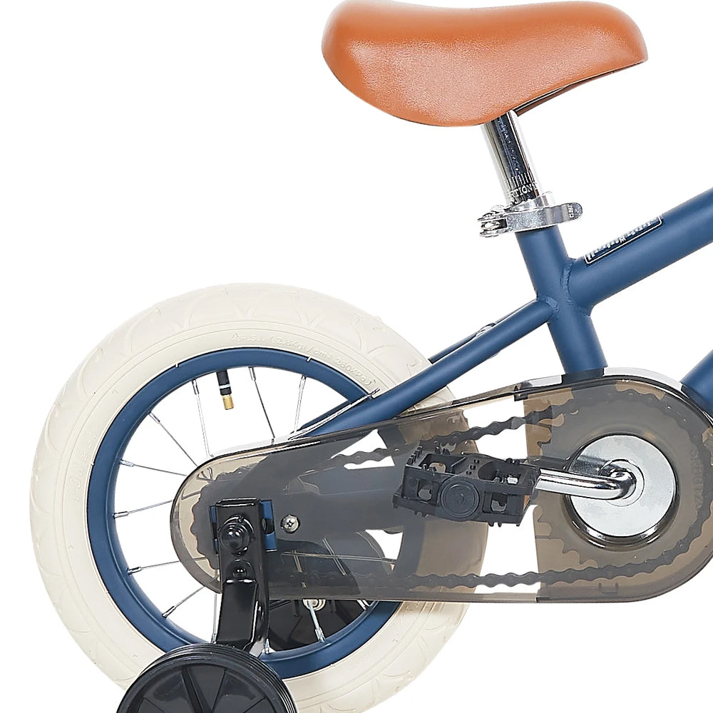 Classic Kids Steel Bike with Wicker Basket - 4 cols