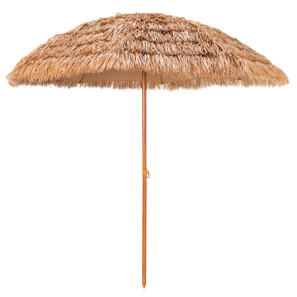 Thatched Portable Tiki Beach & Patio Umbrella - 2 Sizes