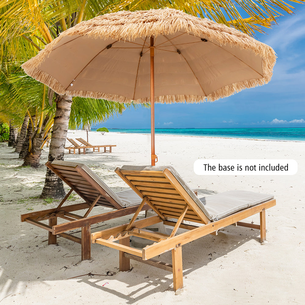 Thatched Portable Tiki Beach & Patio Umbrella - 2 Sizes