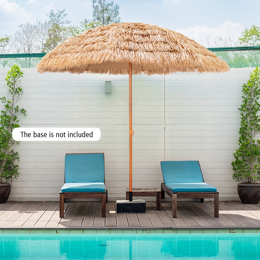 Thatched Portable Tiki Beach & Patio Umbrella - 2 Sizes