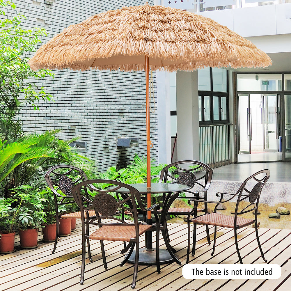 Thatched Portable Tiki Beach & Patio Umbrella - 2 Sizes