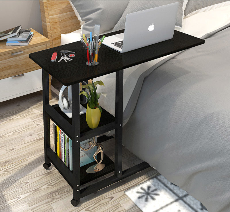 Regenta Side Table/Laptop Desk w/Shelves & Wheels - 2 Sizes