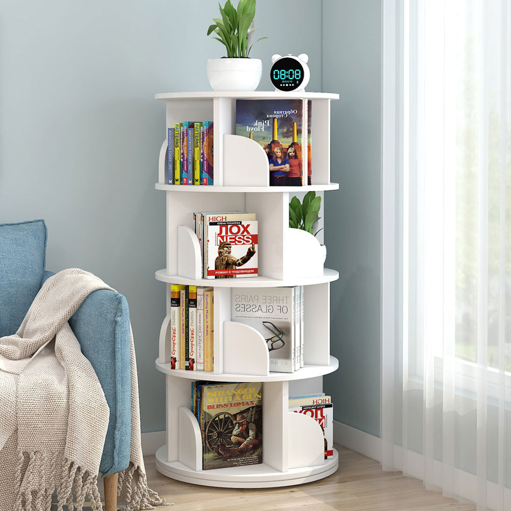 Avanta 360-degree Rotating 3, 4 & 5 Tier Display Shelf/Bookcases