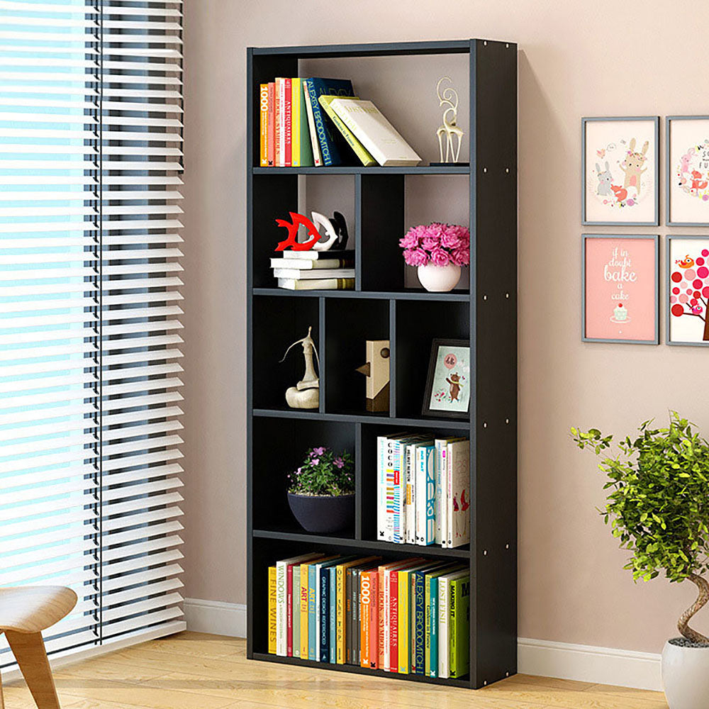 Bookshelf Organiser with 9 Spacious Shelve - 1.8m High, 3 Cols - Deluxe Home Delight